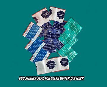 PVC Shrink Seal For 20 LTR Water Jar Neck